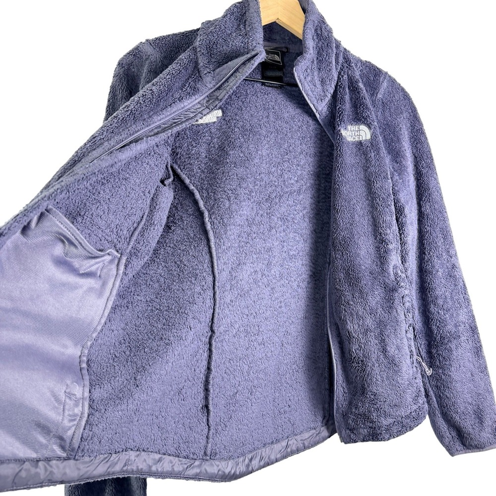 The North Face Osito Fleece Jacket‎ Womens XS Purple Full Zip Soft Plush Raschel - Picture 4 of 12